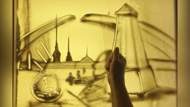 Песочная анимация «Ленинградский Метроном»