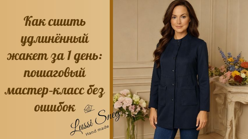 Как сшить удлинённый жакет за 1 день: пошаговый мастеркласс без ошибок
