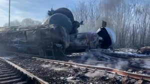 Груда металла: появились кадры последствий пожара на станции в Тамбовской области