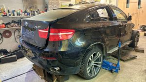 BMW X6 УГОЛЁК. Первый запуск после пожара.