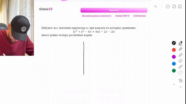 Найдите все значения параметра 𝑎, при каждом из которых уравнение x2+a2-6x-4a=2x+2a- №14833