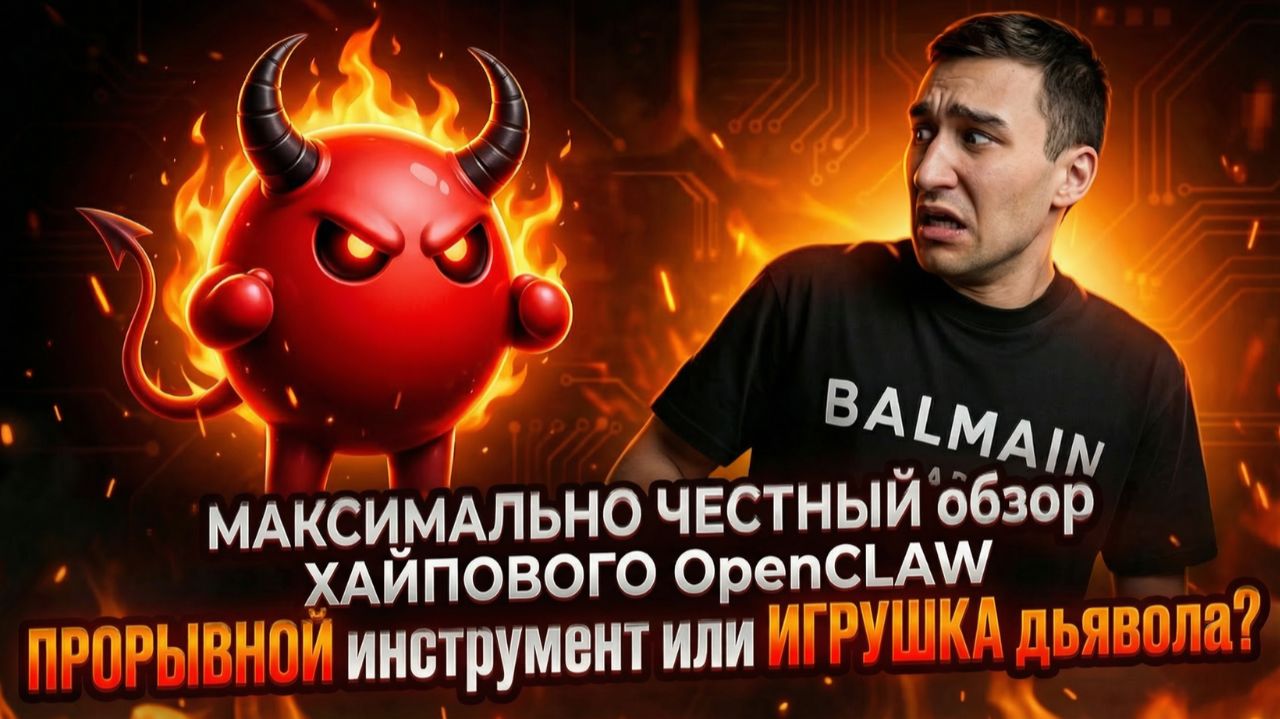 МАКСИМАЛЬНО ЧЕСТНЫЙ обзор OpenCLAW (CLAWDBOT/MOLTBOT) — ПРОРЫВНОЙ инструмент или ИГРУШКА дьявола?