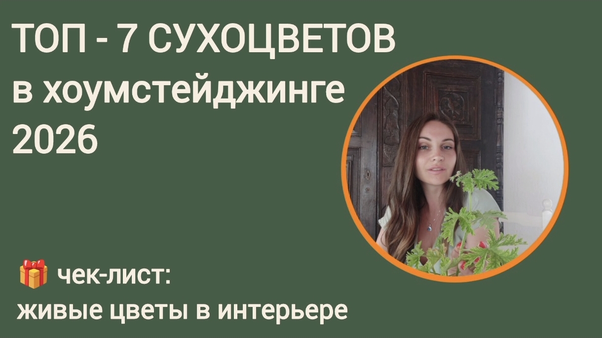 Сухоцветы в хоумстейджинге