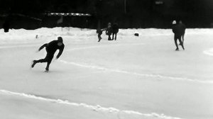 1975 год. Тюмень. Соревнования конькобежцев