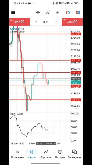 Золото Форекс на 6.02.2026