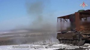 Боевая работа экипажа танка Т-80БВ группировки войск «Центр»