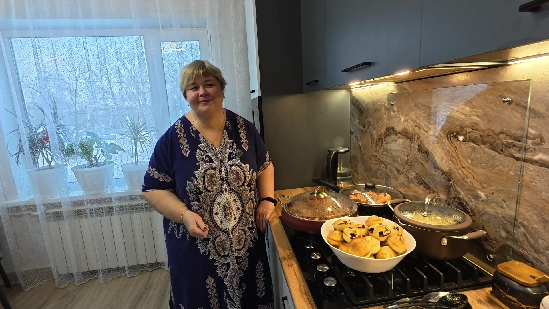 Вкуснейшая курочка по Еврейски. Быстрые кексики и лангустины для мужа. смотреть онлайн