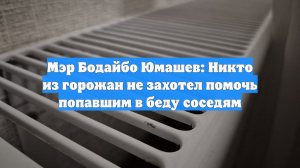 Мэр Бодайбо Юмашев: Никто из горожан не захотел помочь попавшим в беду соседям