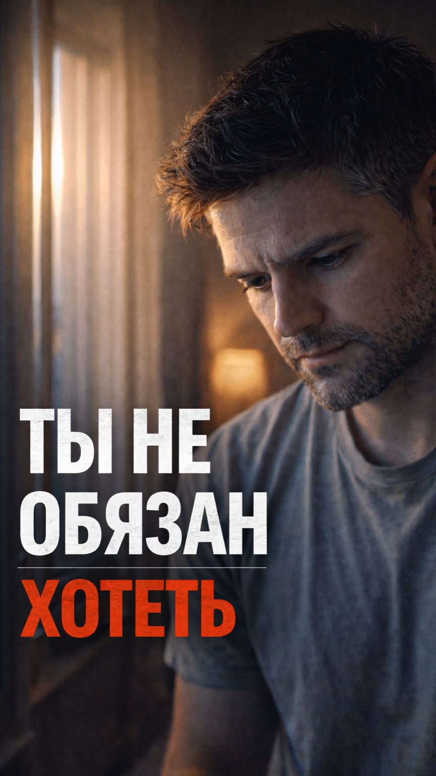 ТЫ НЕ ОБЯЗАН ХОТЕТЬ — ПРОСТО НАЧНИ