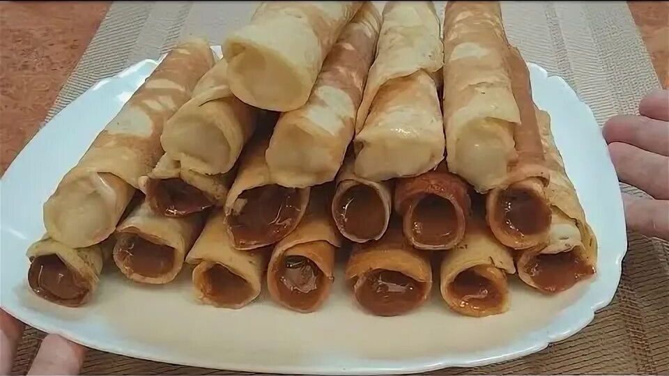 Вафельные трубочки на сковороде 🔥