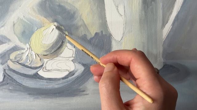 Масло. Фрагмент Урока «Белое на белом» Масло. Фрагмент Урока «Белое на белом»