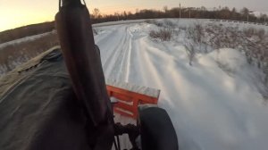 Чистка снега мтз 82.1