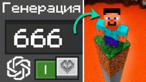 Чат GPT Создал 5 НЕВОЗМОЖНЫХ Сидов в МАЙНКРАФТ!