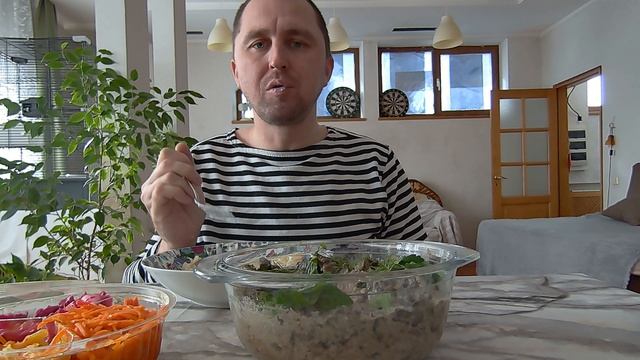 Куриная печень, компот домашний, пирожное, дегустация, мукбанг