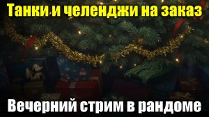 Танки и челенджи на заказ - Вечерний стрим в рандоме #tanksblitz