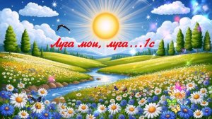Луга мои, луга...1с ВИДЕО ПЕСНЯ В ДУШУ
