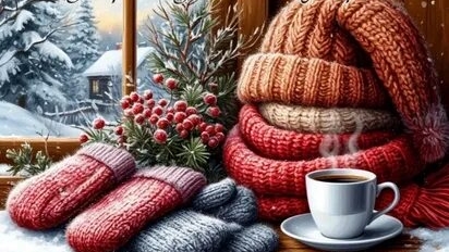 Февральское доброе утро! Шикарная музыкальная открытка с песней. смотреть онлайн