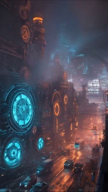 Горожане будущего: Путешествие по киберпанковому городу #киберпанк #город #футуризм