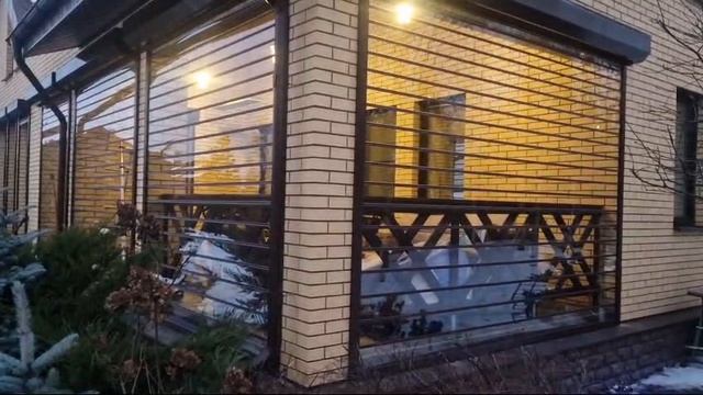 Прозрачные рольставни для веранды частного дома смотреть онлайн