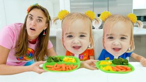 Крис играет с детскими масками и другие веселые приключения с друзьями.