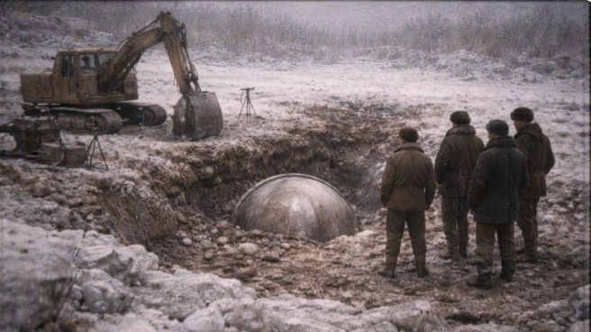 В Карелии при прокладке дороги в болоте был обнаружен странный аппарат смотреть онлайн