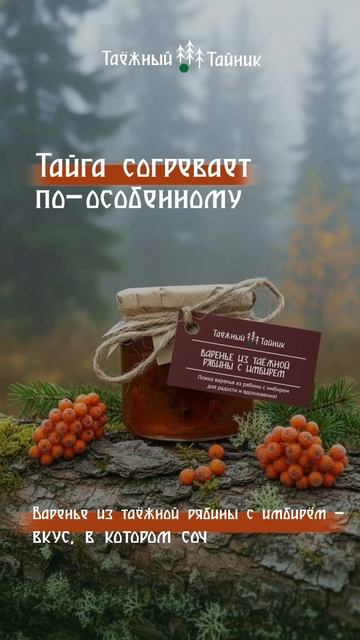 Варенье из таёжной рябины с имбирём — новинка сезона для вашего ассортимента