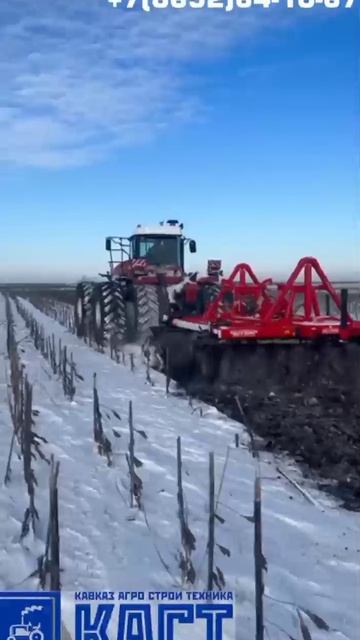 Минус за окном, плюс в поле — преимущества дисковой бороны Флео Флео Quivogne зимой