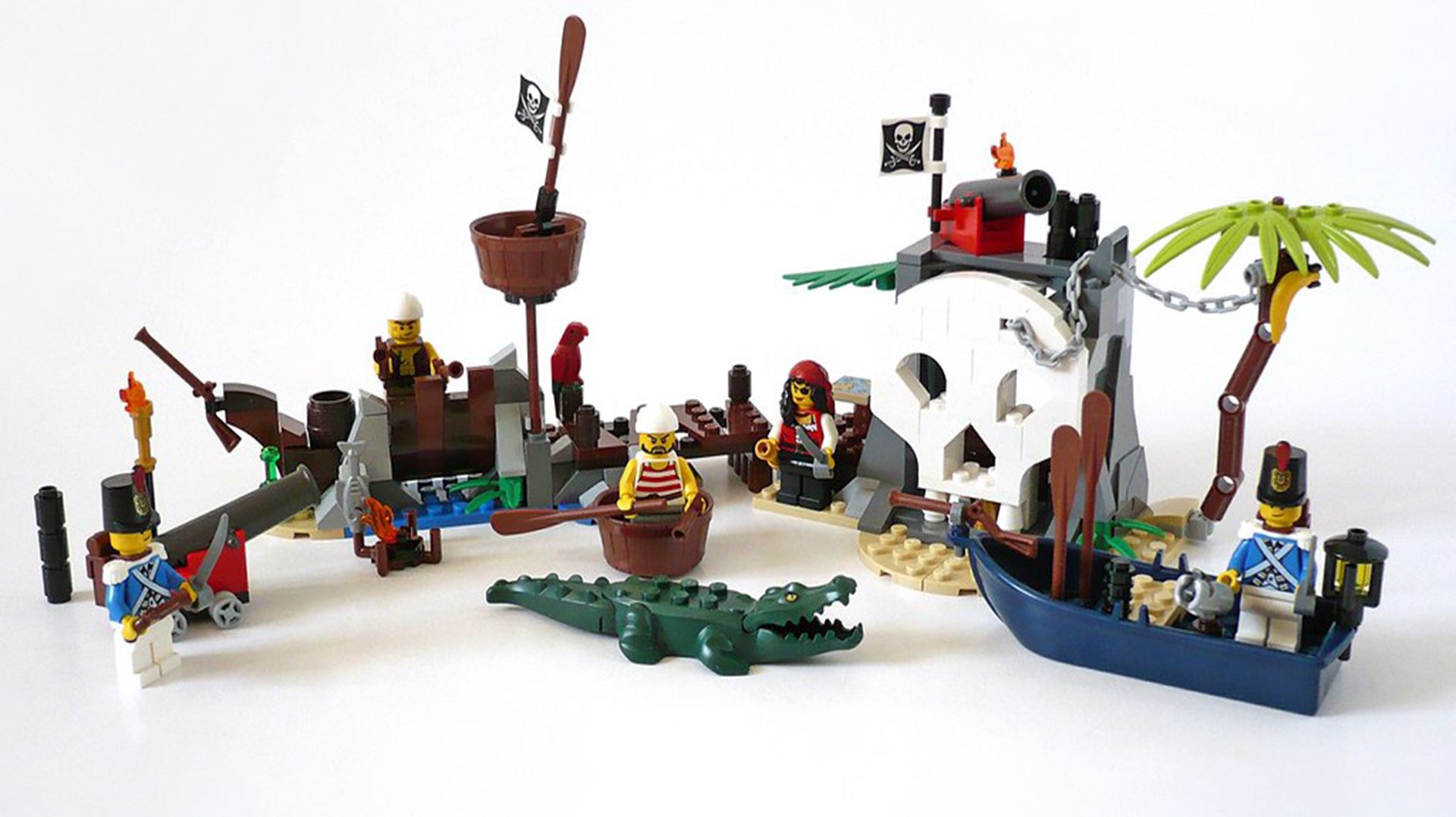 Lego Pirates 70411 «Остров сокровищ» в паре с 70409 «Защита затонувшего корабля» смотреть онлайн