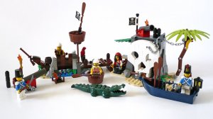 Lego Pirates 70411 «Остров сокровищ» в паре с 70409 «Защита затонувшего корабля»
