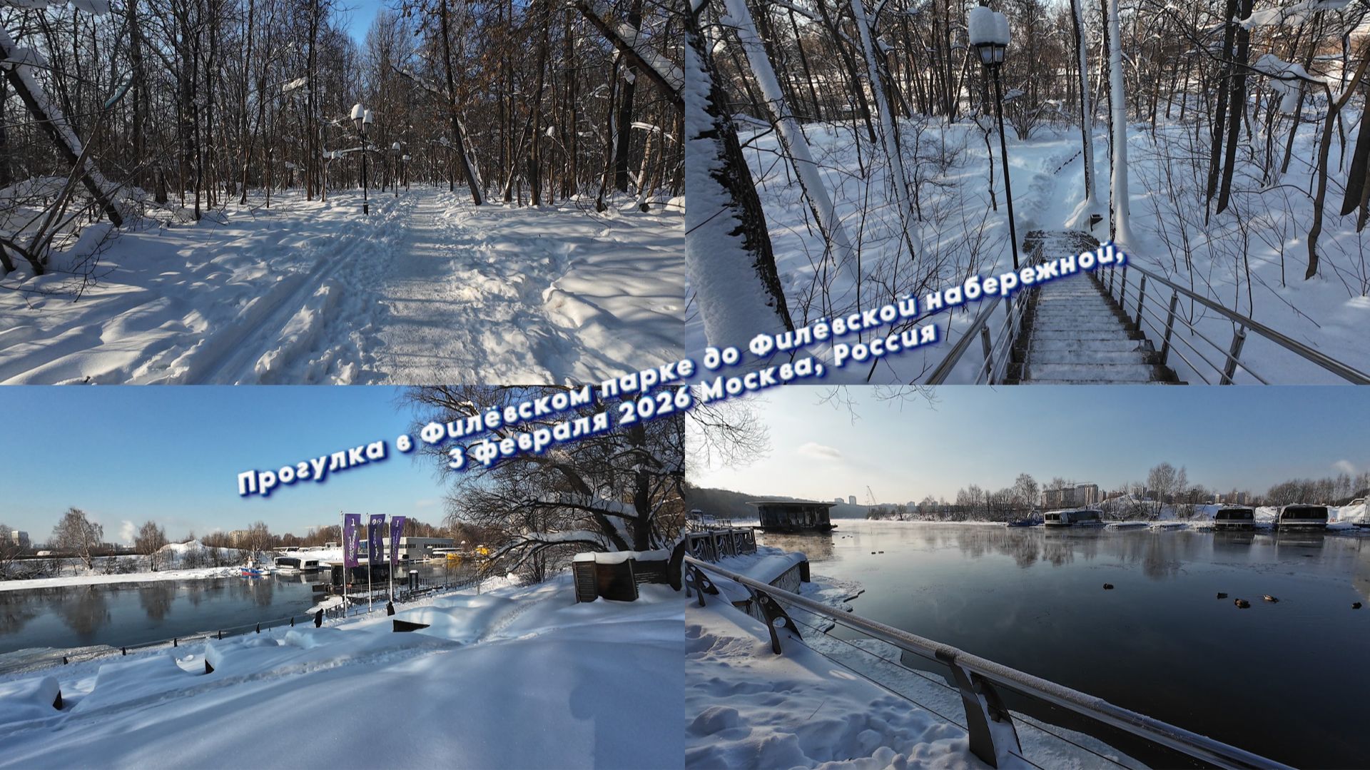 Прогулка в Филёвском парке до Филёвской набережной 3 февраля 2026, Москва, Россия