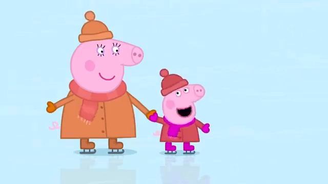 Learn How To Ice Skate With Peppa Pig! смотреть онлайн