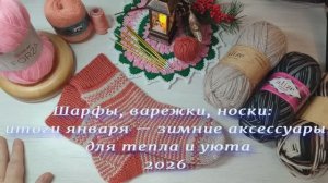 Шарфы, варежки, носки итоги января  зимние аксессуары для тепла и уюта.