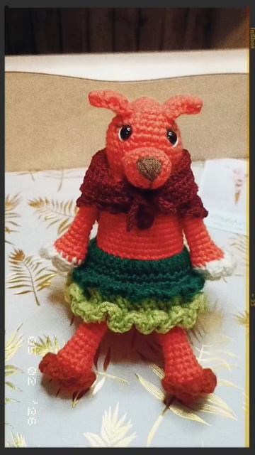 Марафон-гонка "Русский стиль"🧶🇷🇺🦊 Задание 2. Лисичка в платочке)