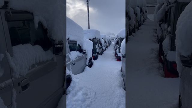 Видео с причала после снегопада =)