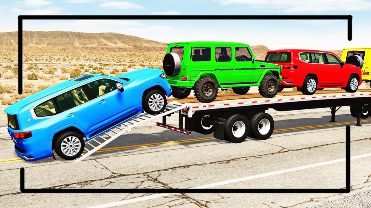 Мультики для детей. Зелёный гелик и внедорожники на испытаниях. Смотреть мультики для малышей. смотреть онлайн