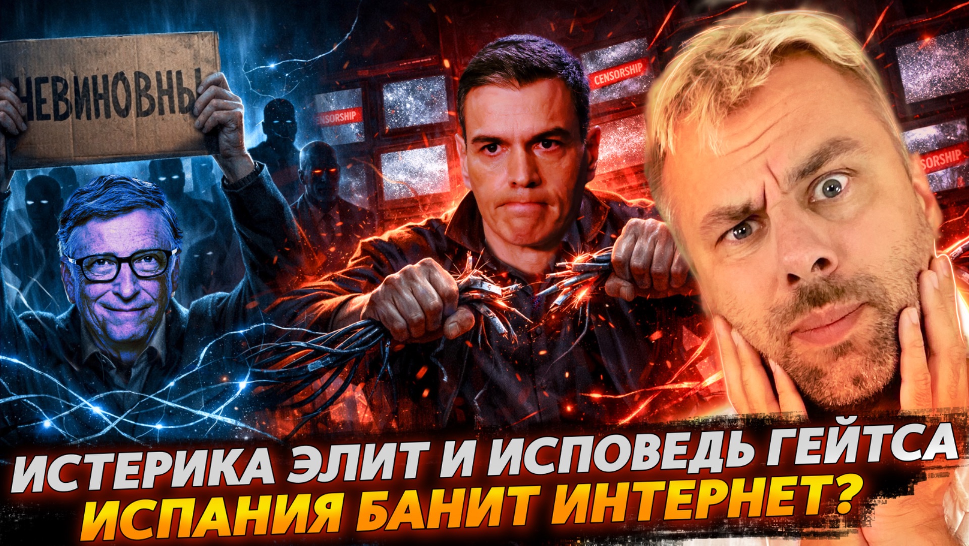 ИСТЕРИКА ЭЛИТ И ИСПОВЕДЬ ГЕЙТСА | ИСПАНИЯ БАНИТ ИНТЕРНЕТ смотреть онлайн