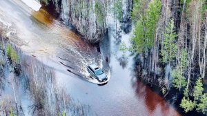 Mitsubishi Outlander V6 и мелкий брод