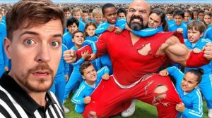 100 Детей vs Самый Сильный Человек в мире! Мистер бист