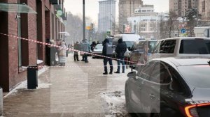 РЕН ТВ публикует кадры следственных действий на месте покушения на Алексеева