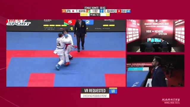 Кумите T. Kama (Япония) – E. Quirici (Швейцария)