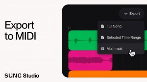 Suno Studio Fundamentals: MIDI Export