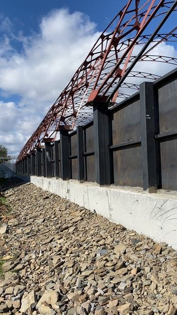 Строим ангар из б/у конструкций заказчика.