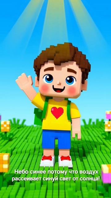 Лёня и его интересный факт — почему же небо синее?