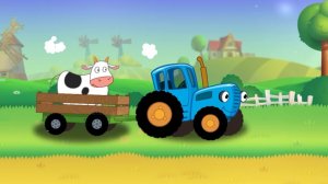 Синий Трактор по Полям｜Учим Цвета и Животных｜Синий Трактор Смотреть | Синий Трактор для малышей