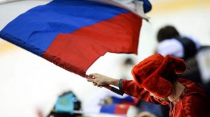 Флаг России вывесили на Олимпиаде во время матча США – Чехия