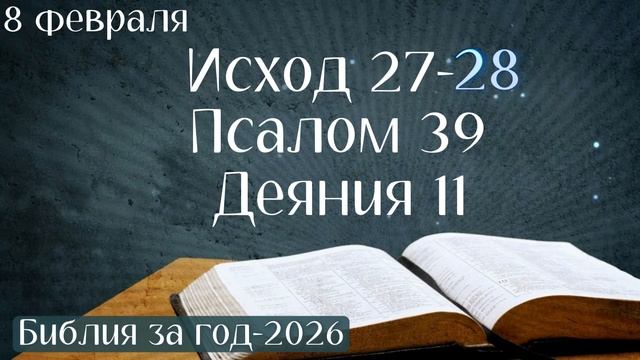 8 февраля. Марафон «Библия за год — 2026»