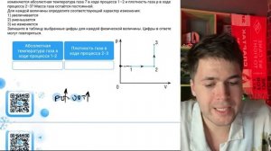 Один моль одноатомного идеального газа участвует в процессе 1–2–3, график которого - №37550