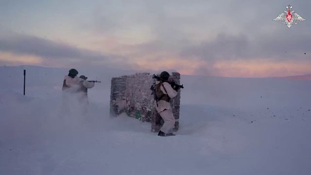 Боевая подготовка военнослужащих морской пехоты Северного флота смотреть онлайн