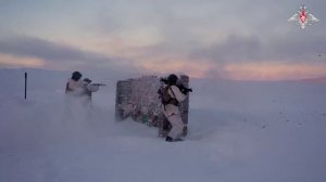 Боевая подготовка военнослужащих морской пехоты Северного флота