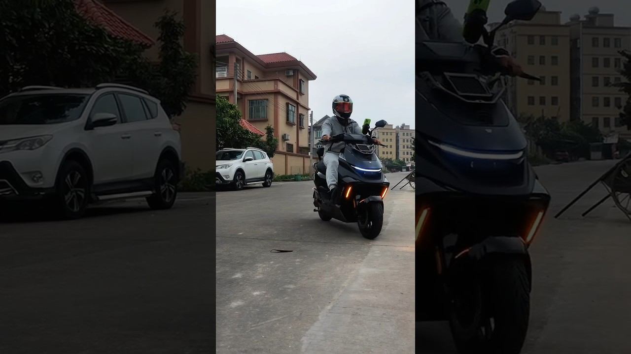 Мощный электроскутер Ninebot M5 100 черного цвета ⚡️ #ninebot #m5100 #найнбот смотреть онлайн